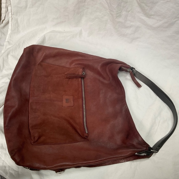 Biba Leather Shoulder Bag Convertible Backpack - Picture 10 of 11